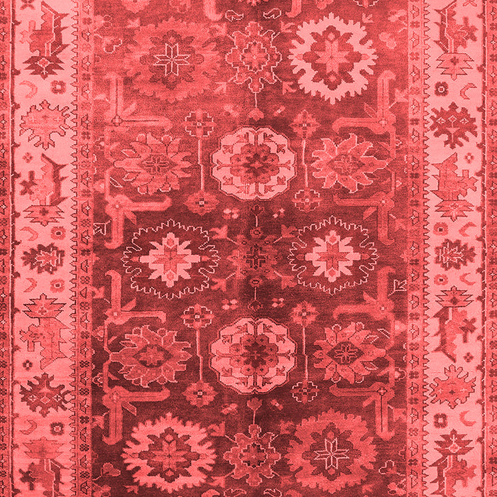 Machine Washable Oriental Red Industrial Rug, wshurb2875red