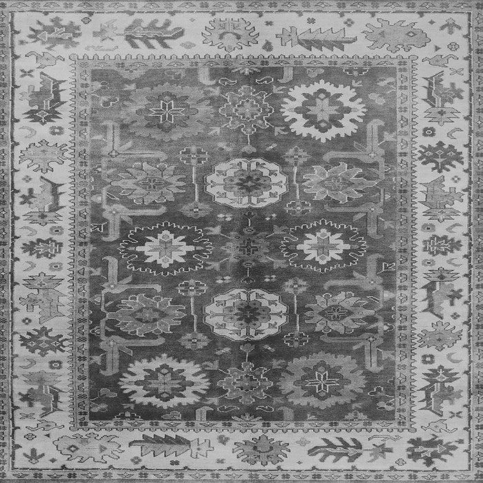 Square Oriental Gray Industrial Rug, urb2875gry