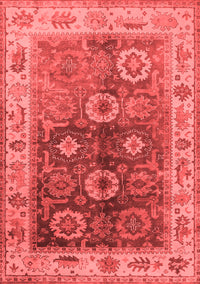 Oriental Red Industrial Rug, urb2875red