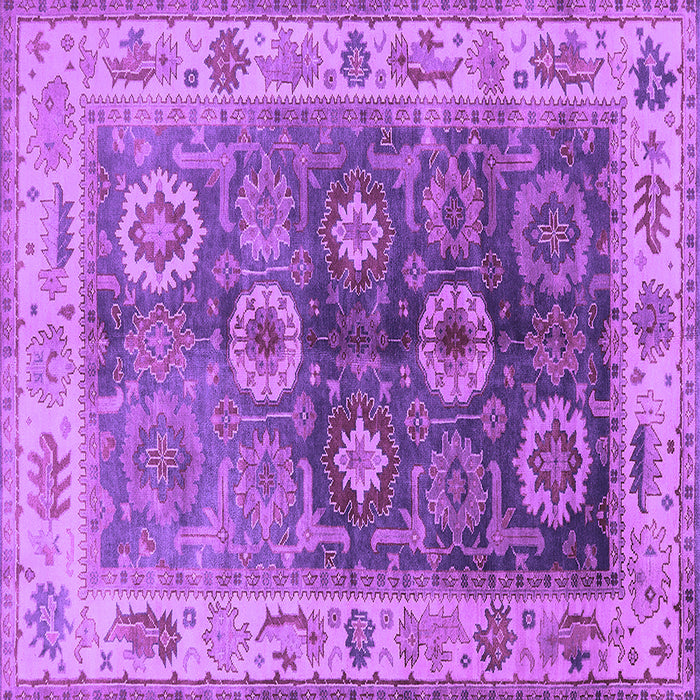 Square Oriental Purple Industrial Rug, urb2875pur