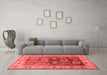 Industrial Red Washable Rugs