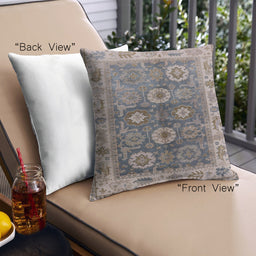 Front View of Mid-Century Modern Urban Square Puce Purple Throw Pillow, 18 inch by 18 inch, pwurb2875