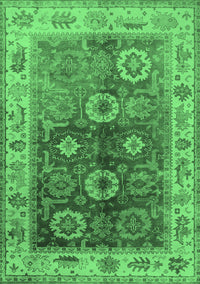 Oriental Emerald Green Industrial Rug, urb2875emgrn