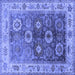 Square Oriental Blue Industrial Rug, urb2875blu