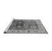 Sideview of Machine Washable Oriental Gray Industrial Rug, wshurb2875gry