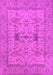 Machine Washable Oriental Pink Industrial Rug, wshurb2876pnk