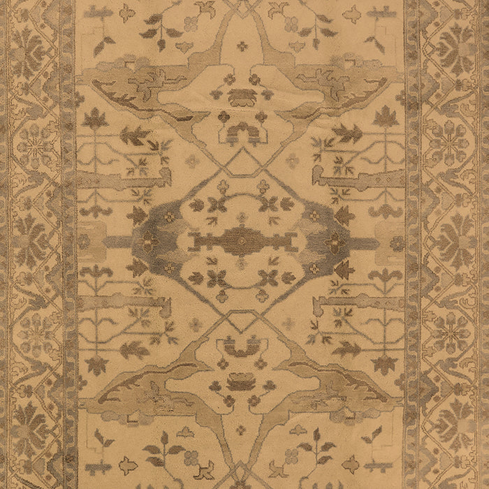 Machine Washable Oriental Brown Industrial Rug, wshurb2876brn