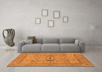 Machine Washable Oriental Orange Industrial Rug, wshurb2876org