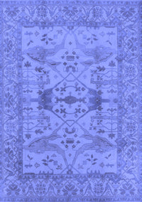 Oriental Blue Industrial Rug, urb2876blu