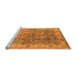 Sideview of Machine Washable Oriental Orange Industrial Area Rugs, wshurb2877org