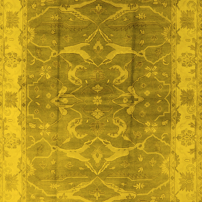 Oriental Yellow Industrial Rug, urb2877yw