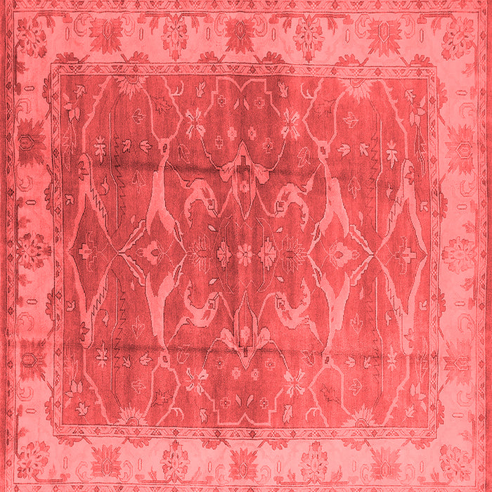 Machine Washable Oriental Red Industrial Rug, wshurb2877red