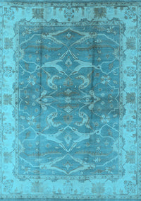 Oriental Light Blue Industrial Rug, urb2877lblu