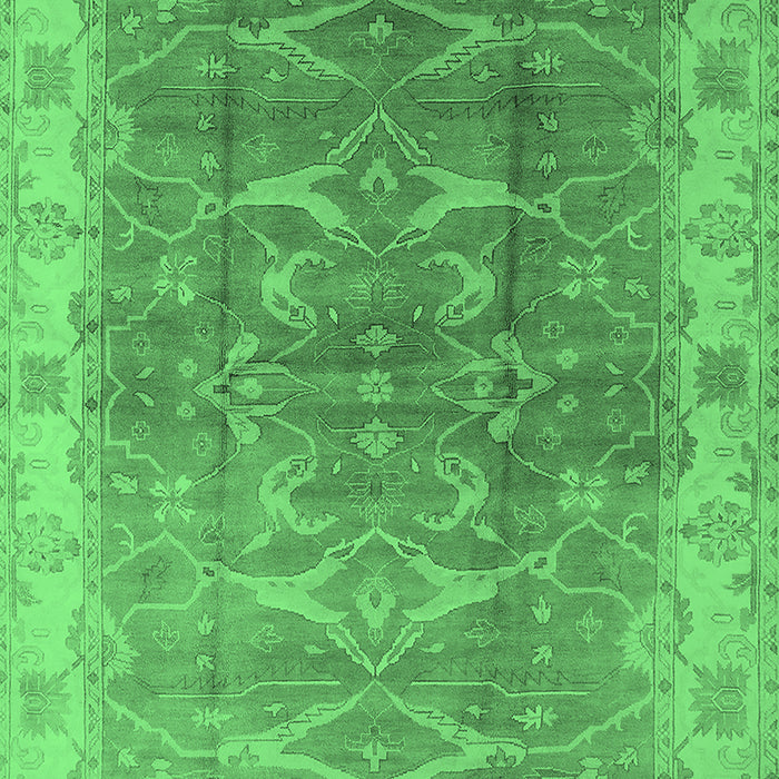 Oriental Emerald Green Industrial Rug, urb2877emgrn