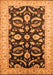 Machine Washable Oriental Orange Traditional Area Rugs, wshurb2878org