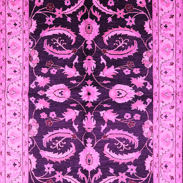 Machine Washable Oriental Pink Traditional Rug, wshurb2878pnk