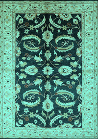 Oriental Turquoise Traditional Rug, urb2878turq