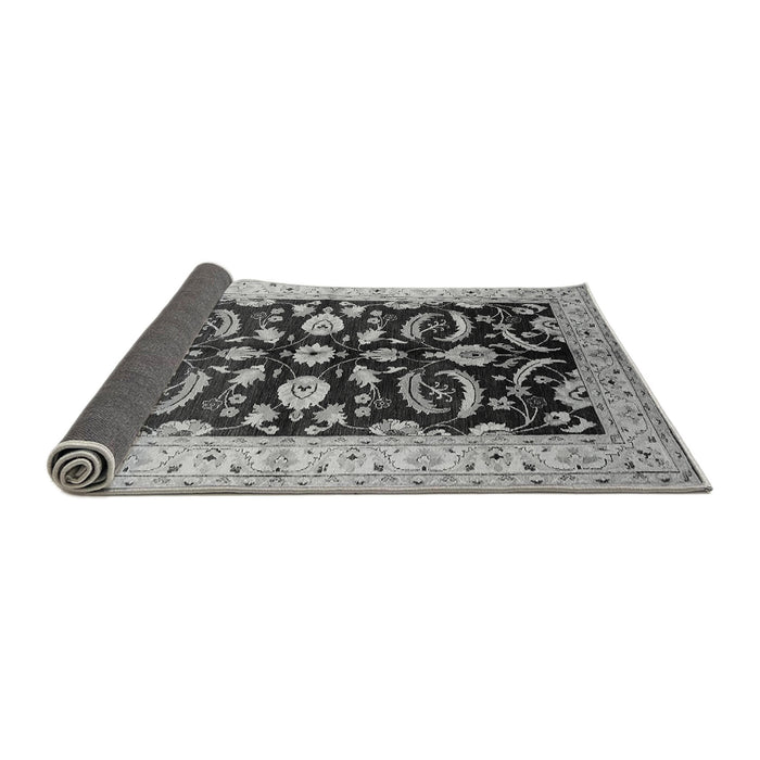 Sideview of Oriental Gray Traditional Rug, urb2878gry