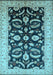 Oriental Light Blue Traditional Rug, urb2878lblu