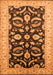Oriental Orange Traditional Rug, urb2878org
