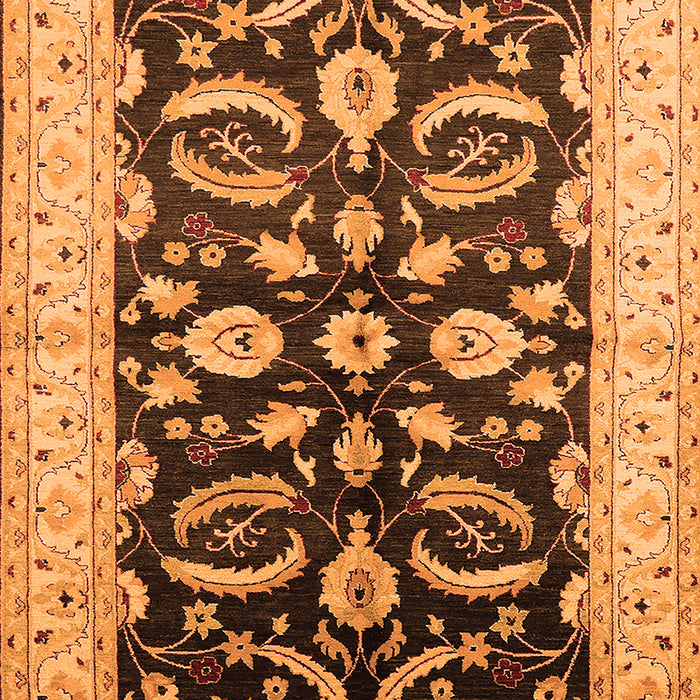 Oriental Orange Traditional Rug, urb2878org