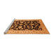 Sideview of Machine Washable Oriental Orange Traditional Area Rugs, wshurb2878org