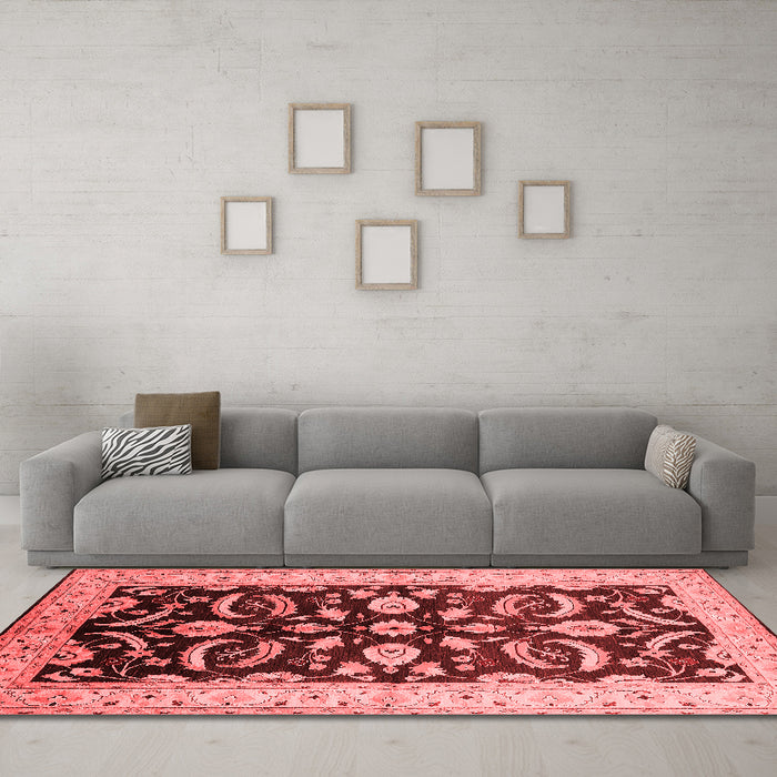 Traditional Red Washable Rugs