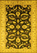 Oriental Yellow Traditional Rug, urb2878yw