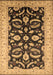 Machine Washable Oriental Brown Traditional Rug, wshurb2878brn