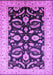 Oriental Purple Traditional Rug, urb2878pur