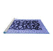 Sideview of Machine Washable Oriental Blue Traditional Rug, wshurb2878blu