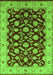 Oriental Green Traditional Rug, urb2879grn