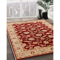 Mid-Century Modern Sandy Brown Oriental Rug, urb2879