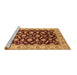Sideview of Machine Washable Oriental Brown Traditional Rug, wshurb2879brn