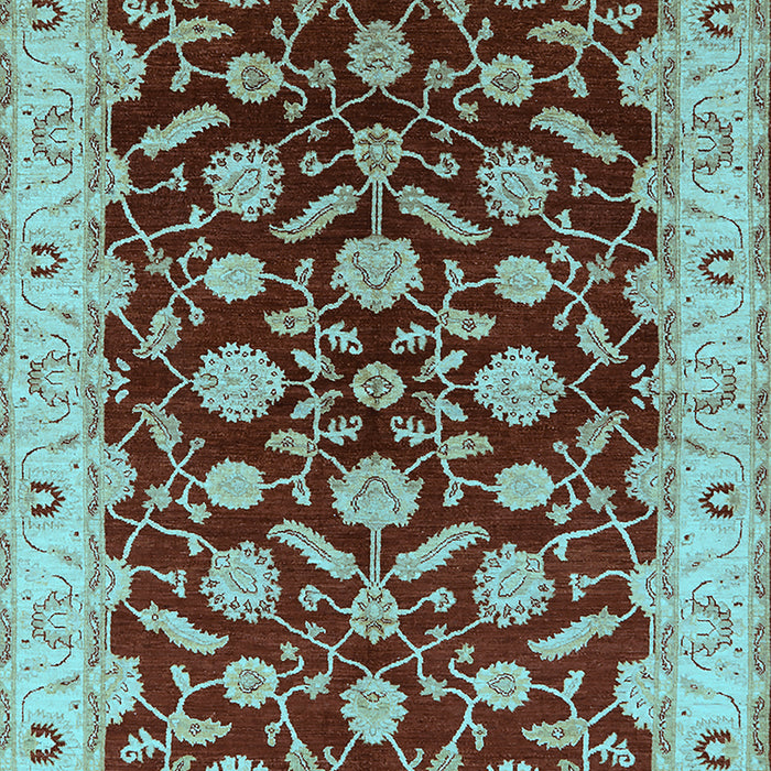Oriental Light Blue Traditional Rug, urb2879lblu