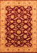 Machine Washable Oriental Orange Traditional Area Rugs, wshurb2879org