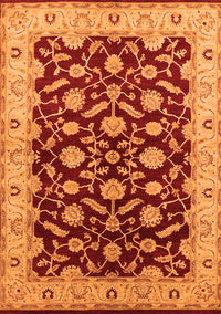 Oriental Orange Traditional Rug, urb2879org
