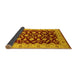 Sideview of Oriental Yellow Traditional Rug, urb2879yw