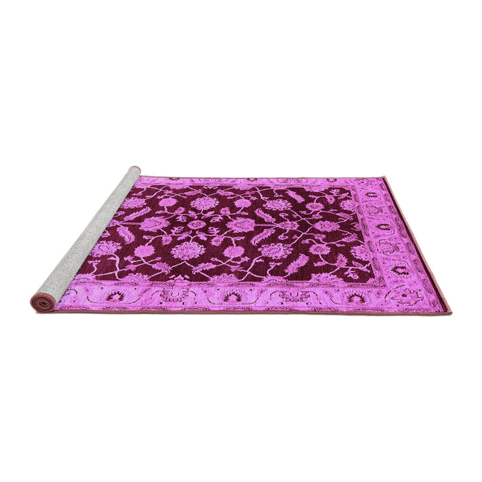 Sideview of Machine Washable Oriental Purple Traditional Area Rugs, wshurb2879pur