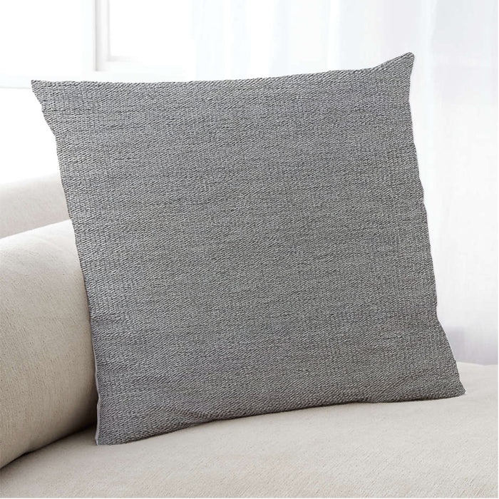 Lifestyle Image of Mid-Century Modern Urban Square Gray Throw Pillow, 18 inch by 18 inch, pwurb287