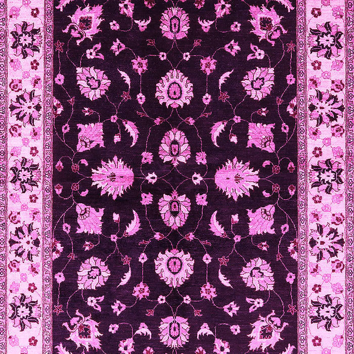 Machine Washable Oriental Pink Traditional Rug, wshurb2880pnk