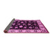 Sideview of Oriental Pink Traditional Rug, urb2880pnk