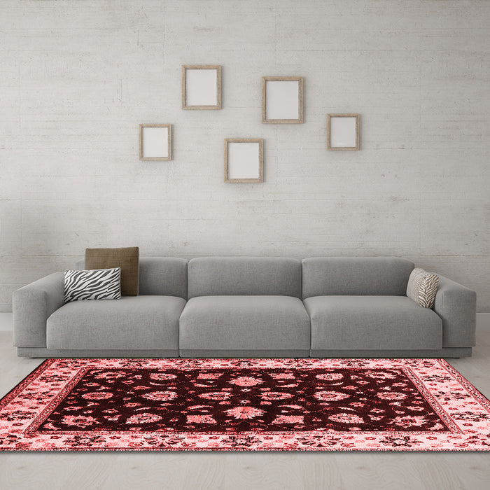 Traditional Red Washable Rugs