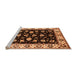 Sideview of Machine Washable Oriental Orange Traditional Area Rugs, wshurb2880org