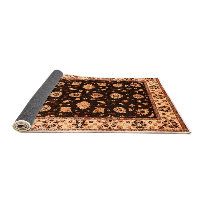 Sideview of Oriental Orange Traditional Rug, urb2880org