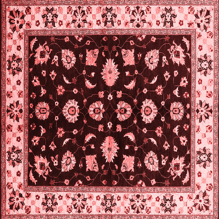 Machine Washable Oriental Red Traditional Rug, wshurb2880red