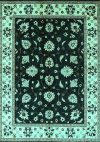 Oriental Turquoise Traditional Rug, urb2880turq