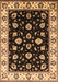 Machine Washable Oriental Brown Traditional Rug, wshurb2880brn