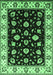 Oriental Emerald Green Traditional Rug, urb2880emgrn