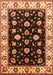 Machine Washable Oriental Orange Traditional Area Rugs, wshurb2880org